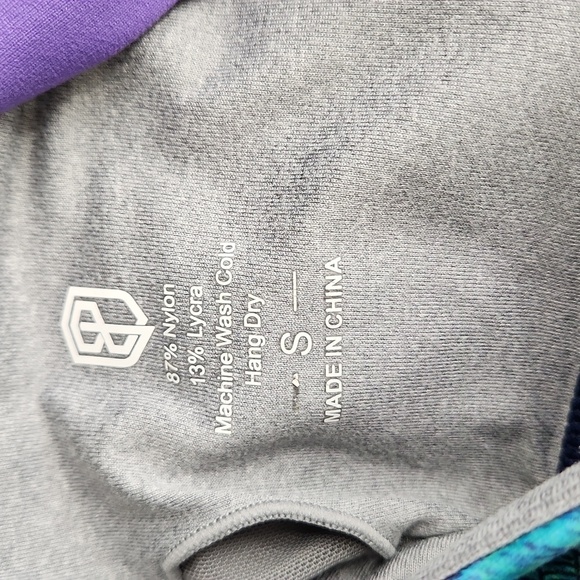 Born Primitive Teal Booty Shorts &  Intensity WZA Sports Bra Set - Picture 7 of 7